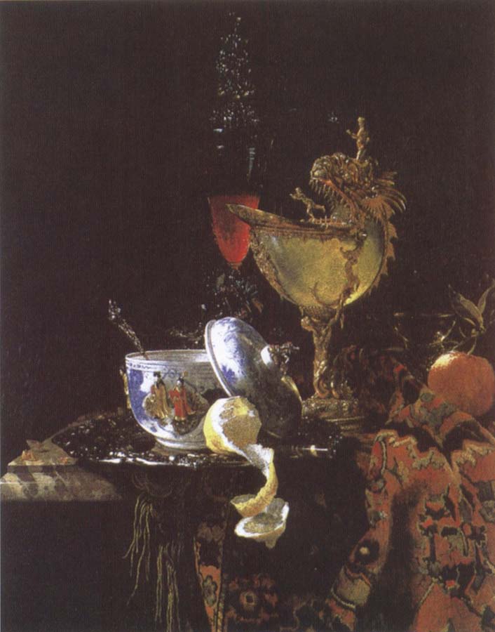 Still life with Chinese Porcelain Jar